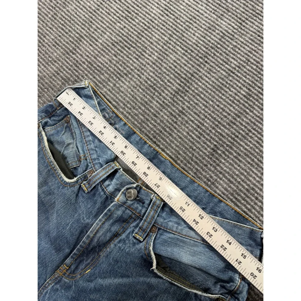 Polo Ralph Lauren Jeans Mens 32x30 Bootcut Medium Wash Blue Denim Distressed